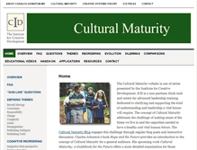 Tablet Screenshot of culturalmaturity.org